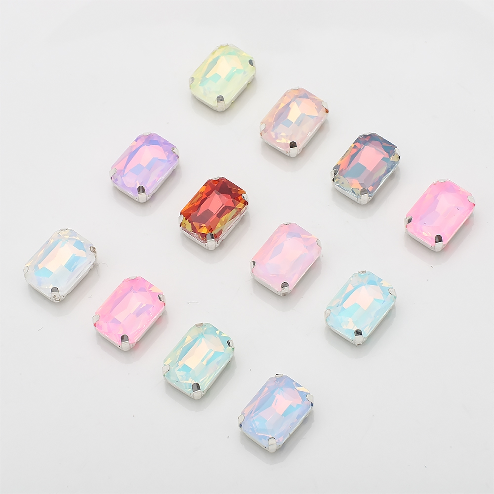 Sew On Rhinestone - 10 pièces 10x14mm coudre sur strass