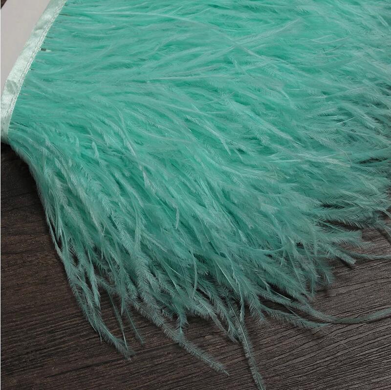 Feather Trim Marabou - Ceinture en tissu avec plumes d'autruche,