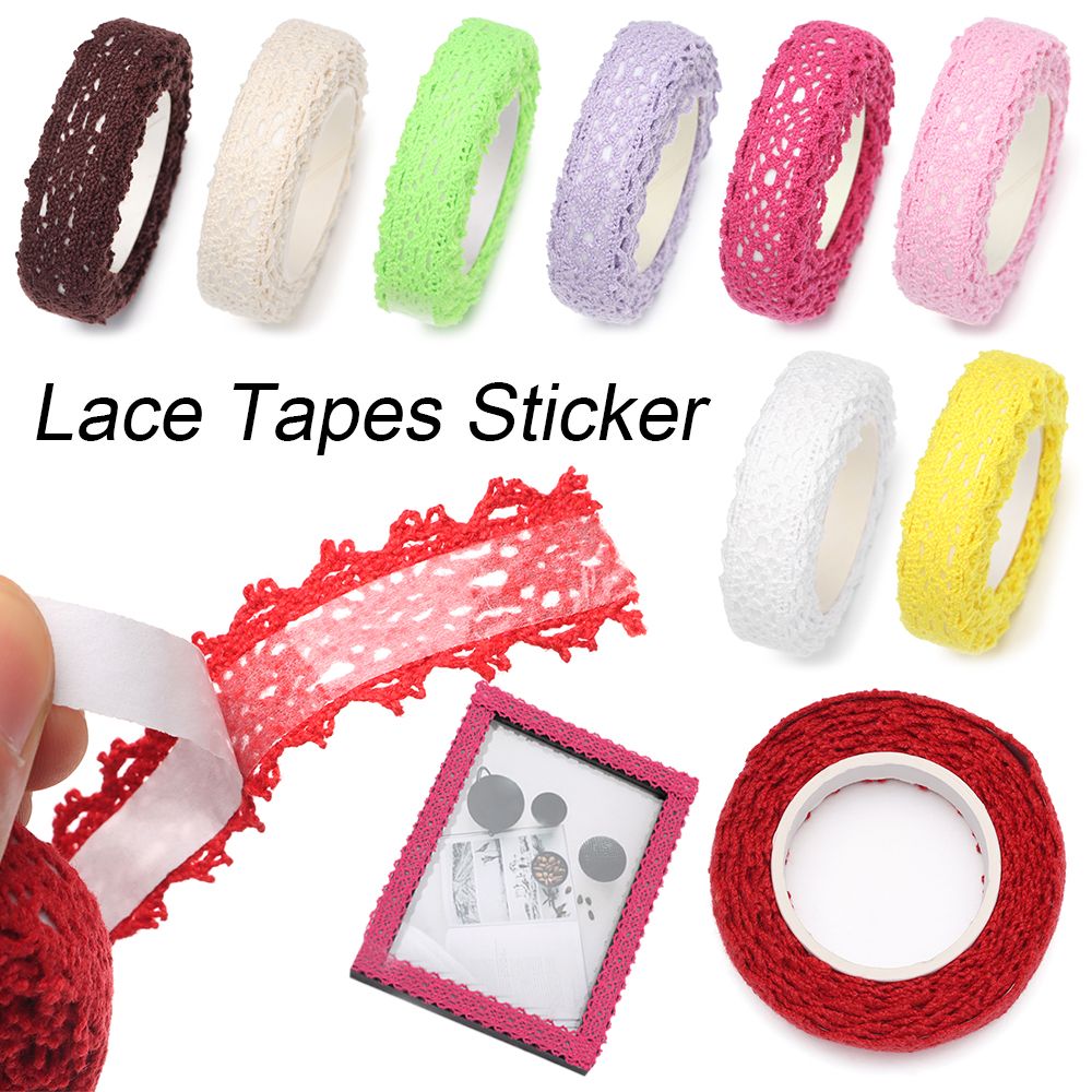Lace Ribbon Trim - Bandes Autocollantes Auto-Adhésives en Dentelle pour
