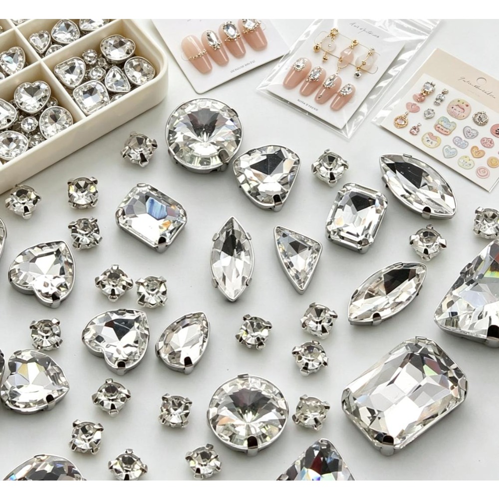 Sew On Rhinestone - 100 strass en verre à coudre