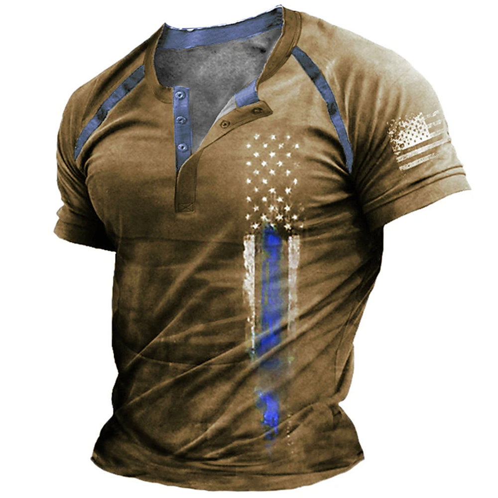 Embellish Knit - T-shirt décontracté pour homme à col