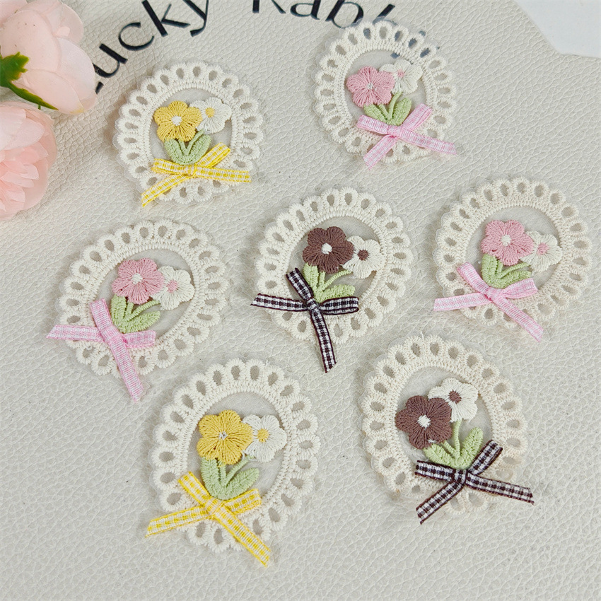Applique Patch Flower - 10 Pièces Nouveaux Patchs Brodés en