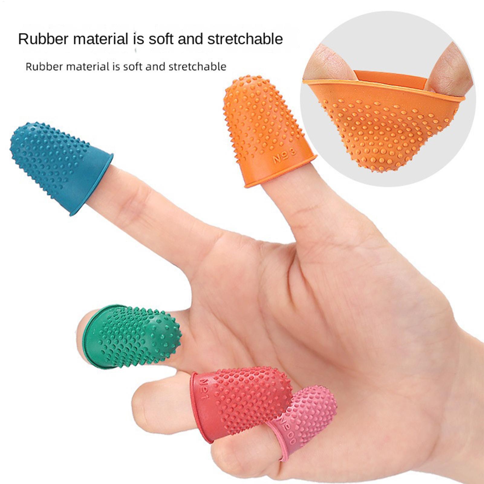 Embroidery Craft - Protections pour doigts en caoutchouc réutilisables,