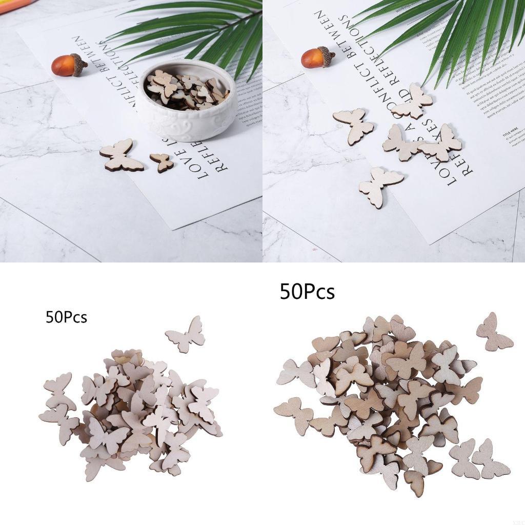 Christmas Craft Embellishment - 50 pcs pour forme papillon tranches