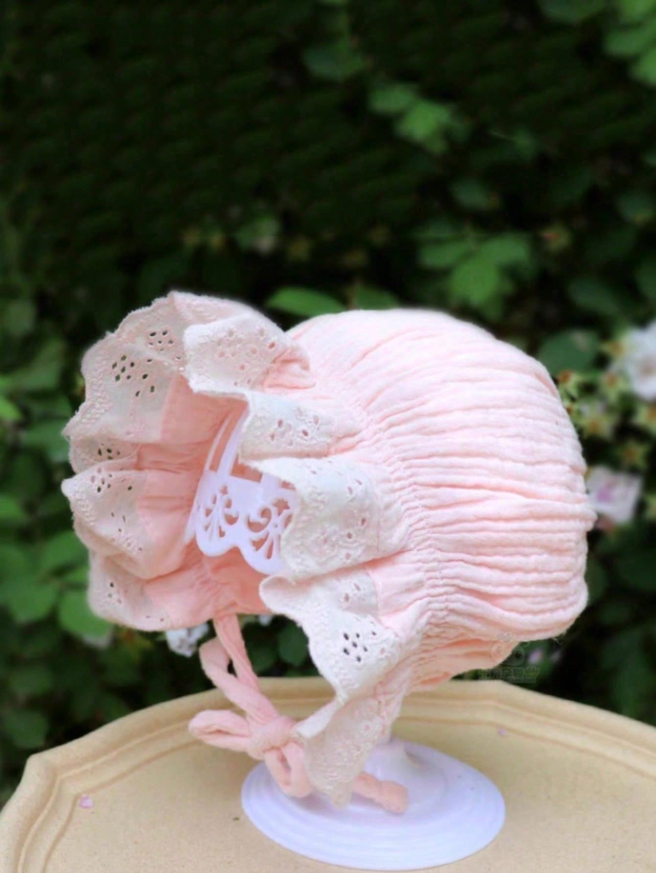 Embroidery Embellishments - 1 pièce Bonnet bébé vintage en