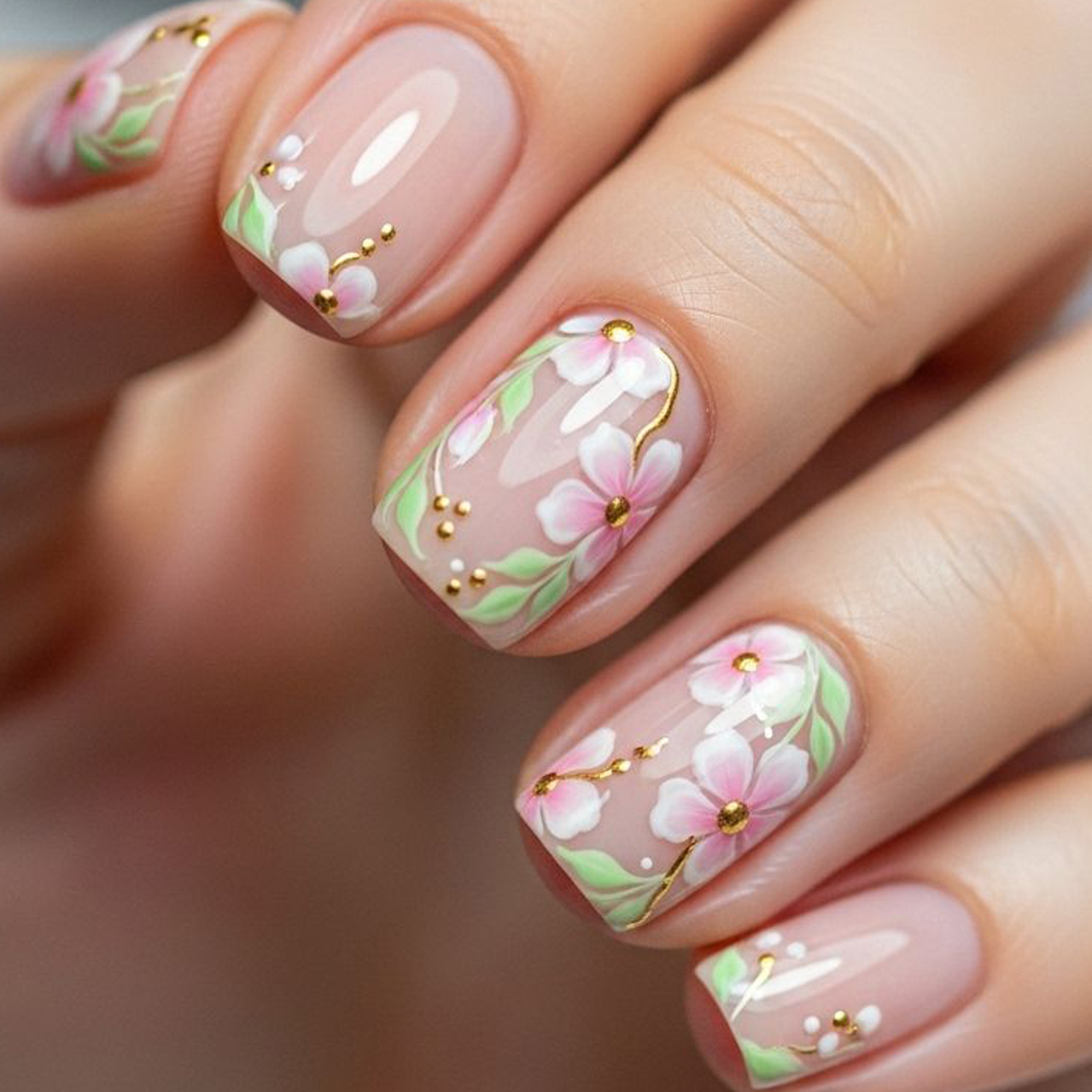 Embroidery Embellishments - Faux ongles courts et moyens pour