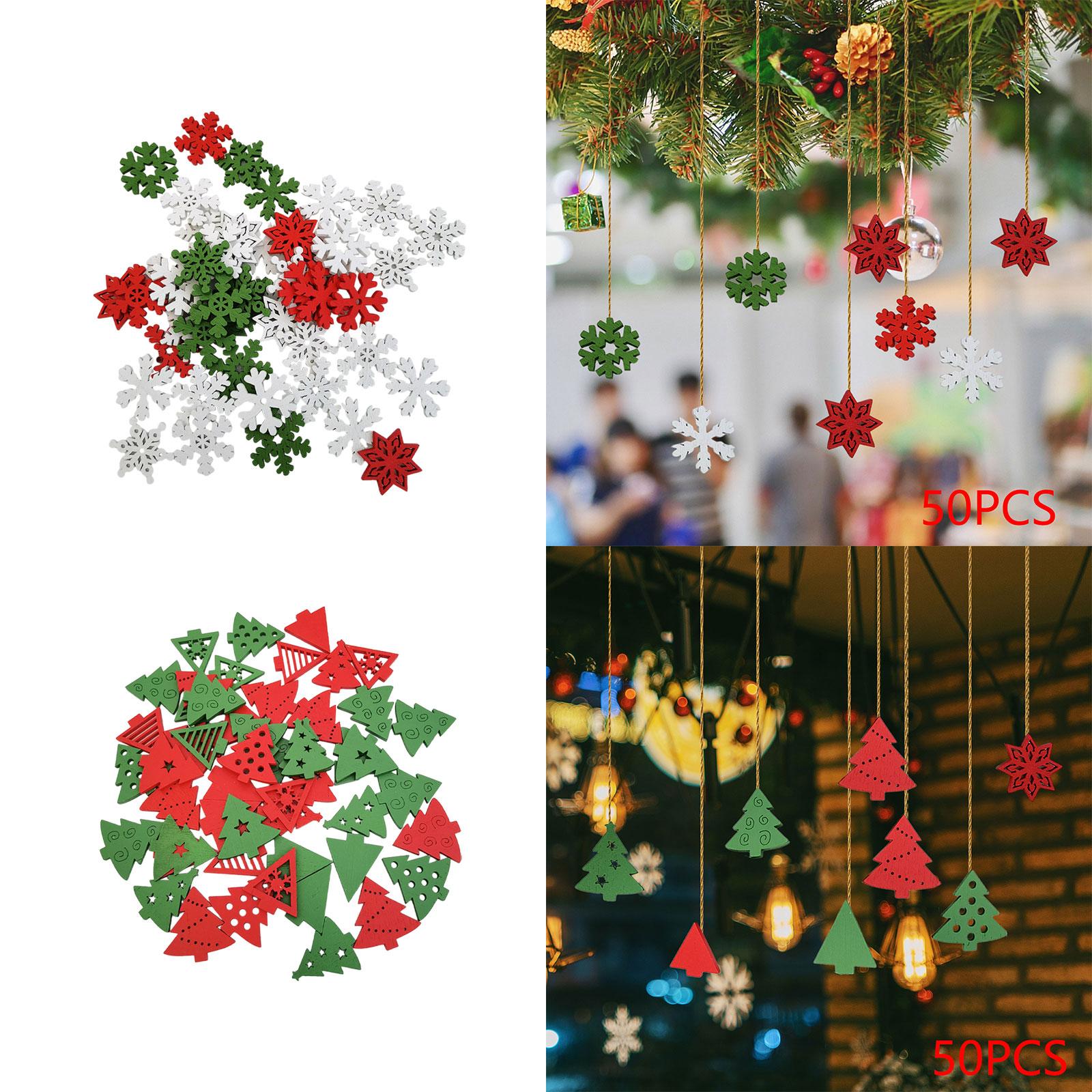 Christmas Craft Embellishment - 50 Pièces d'Ornements de Noël en
