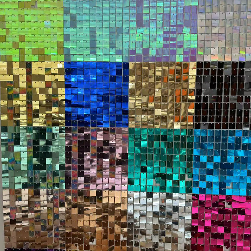 Sequin Fabric Panel - 6/12/24/25/26/27 pièces arrière-plans muraux scintillants 33