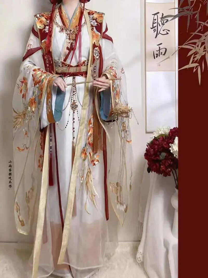 Embroidery Craft - Dynastie Ming Hanfu broderie artisanat lourd