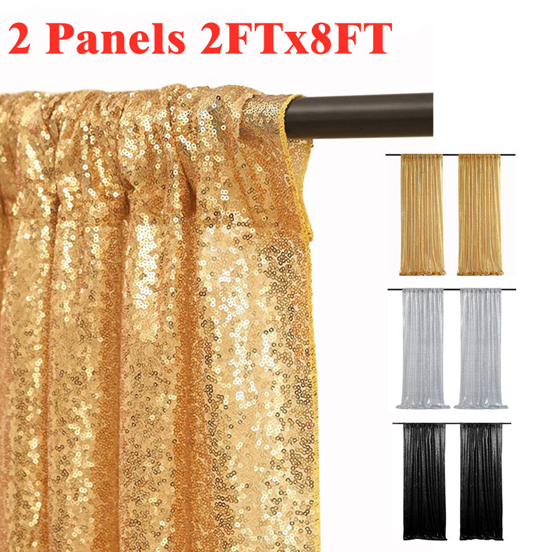 Rideaux d'arrière-plan à paill - Sequin Fabric Panel avis et prix