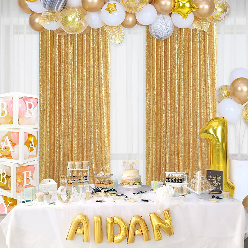 Rideaux d'arrière-plan à paill - Sequin Fabric Panel avis et prix