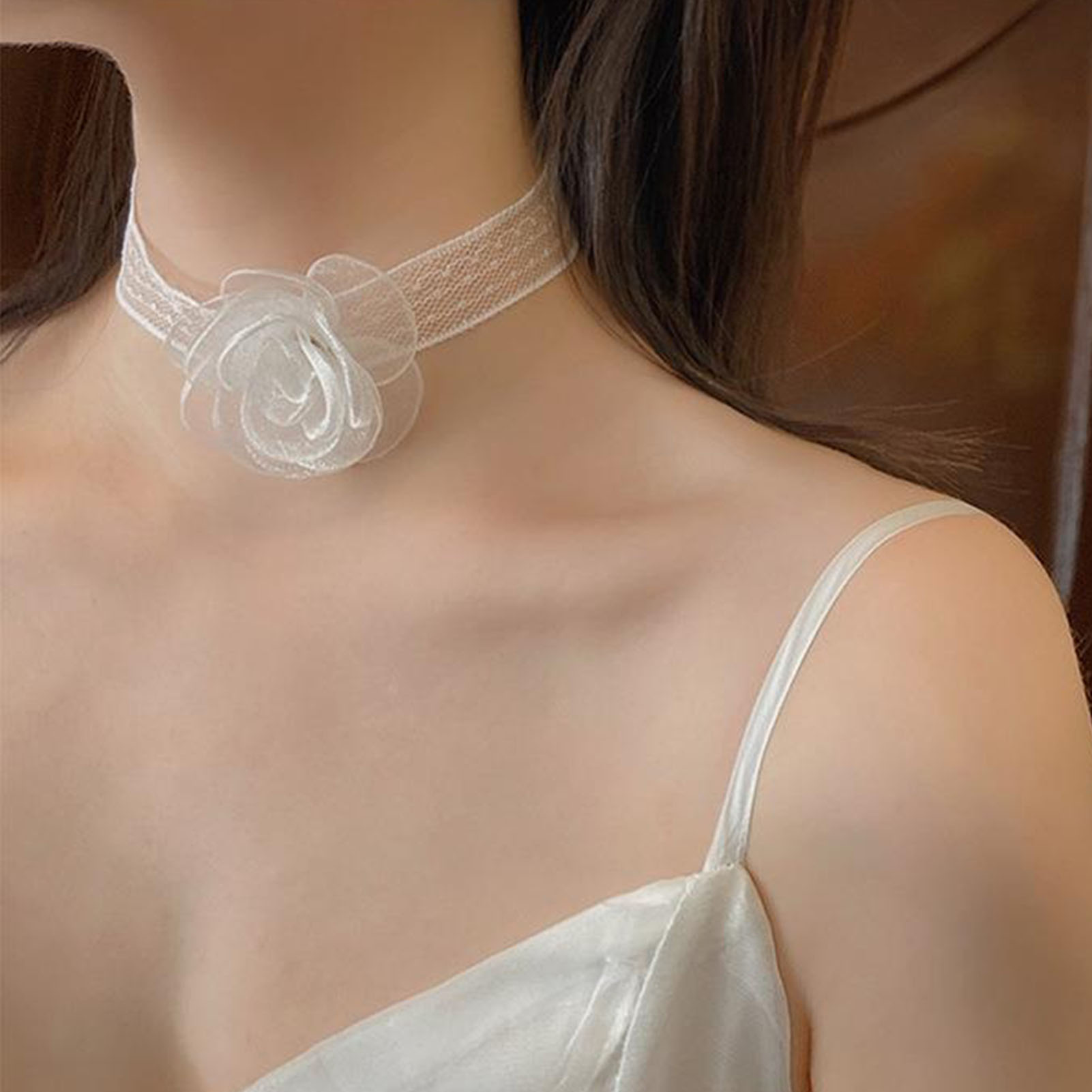 Bandeau à nouer en dentelle av - Lace Ribbon Trim avis et prix