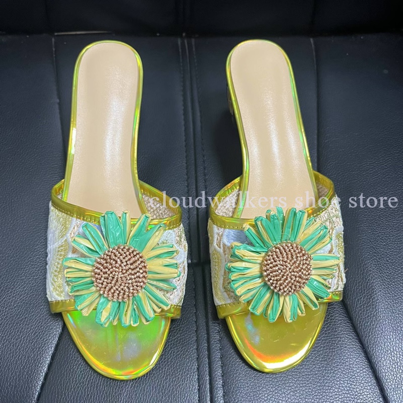 Mule d'été à bout ouvert avec  - Embroidery Embellishments avis et prix