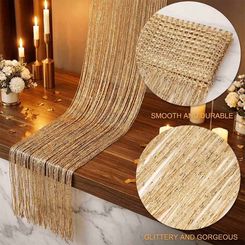 1 rideau doré de style bohème  - Sequin Fabric Panel avis et prix