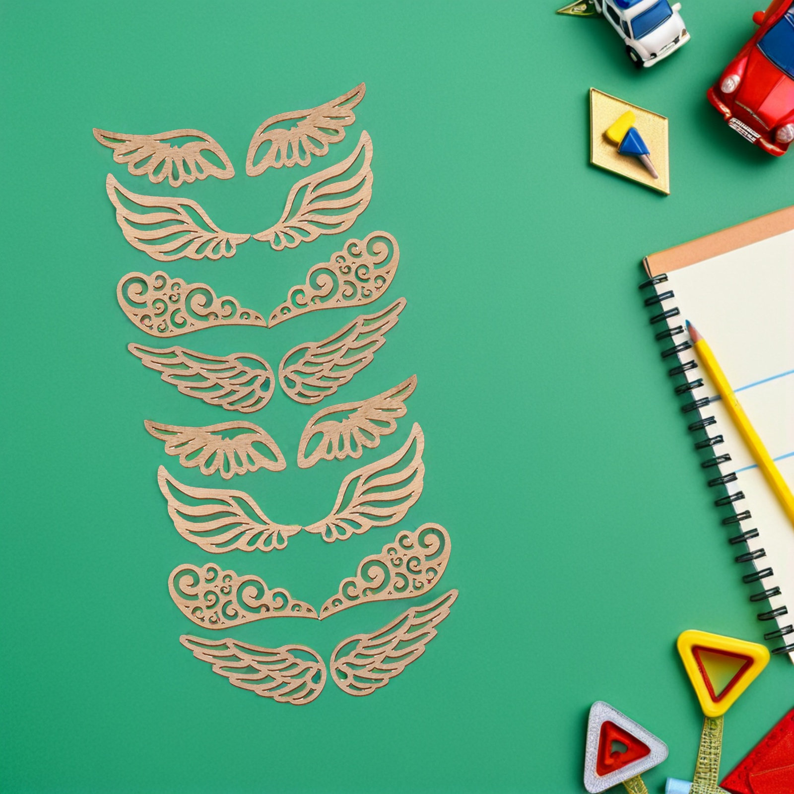 40 pièces d'ailes en bois non  - Christmas Craft Embellishment avis et prix