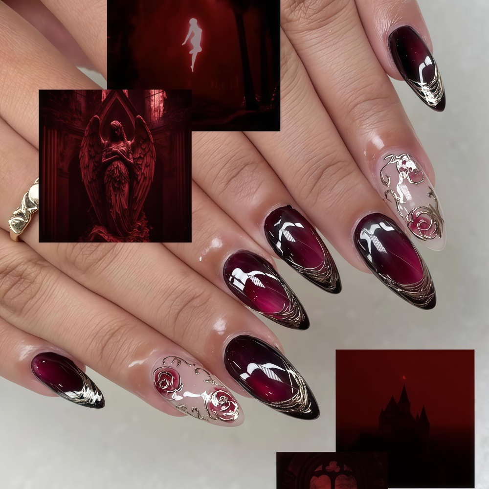 Faux ongles 3D pour femmes et  - Embroidery Embellishments avis et prix