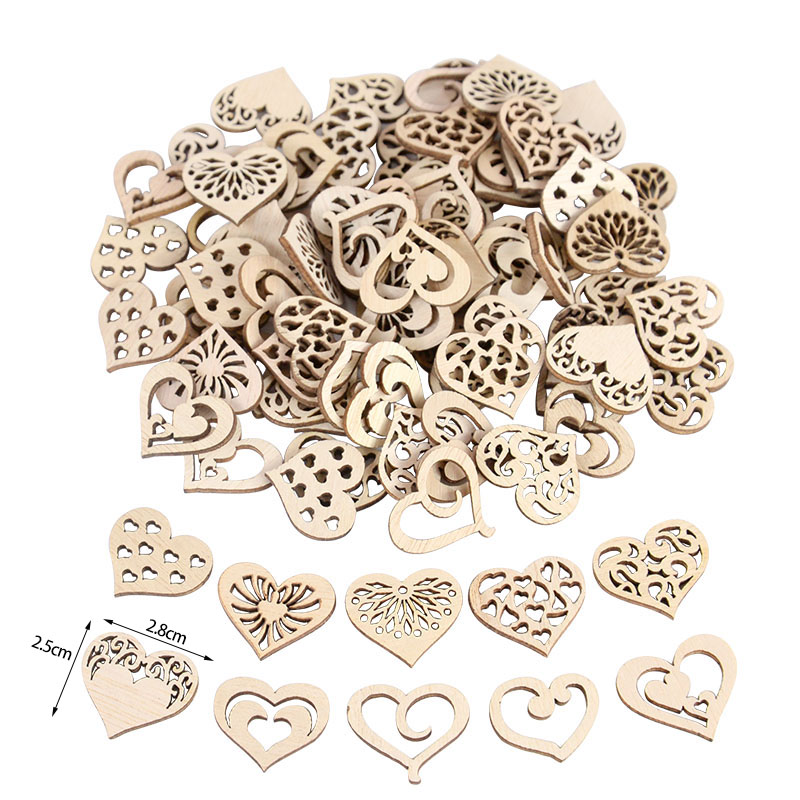 50/100 pièces motif de coeur c - Embellish Craft avis et prix