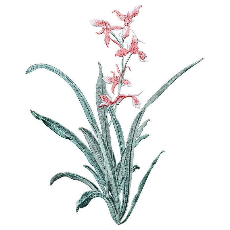 Autocollant Cymbidium brodé th - Applique Patch Flower avis et prix