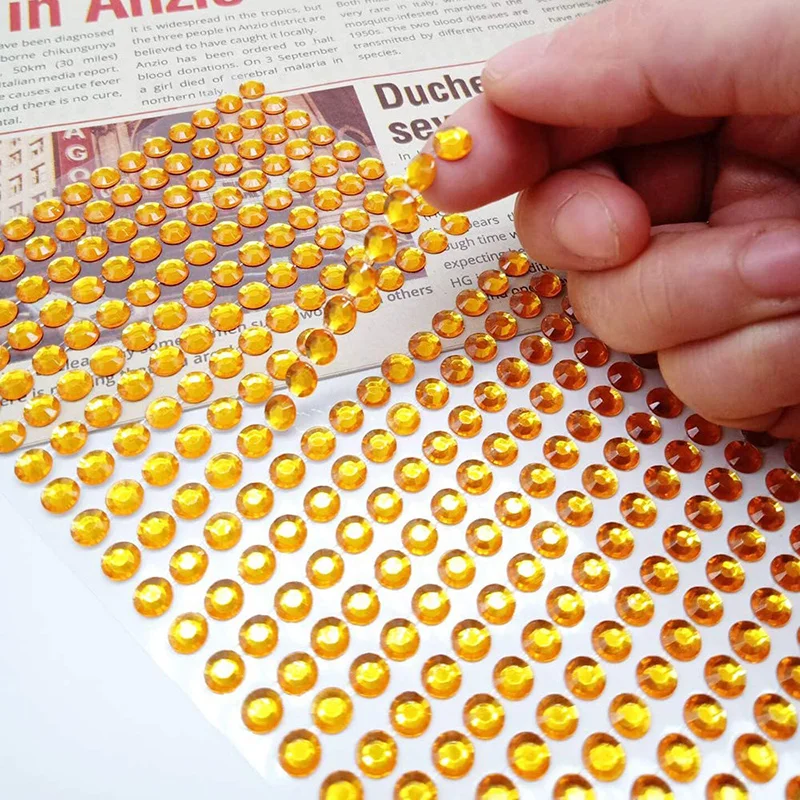 Feuille d'autocollants en stra - Embellishment Glue Craft avis et prix