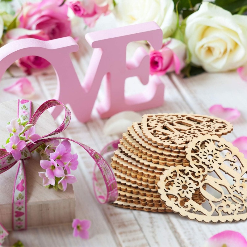 10 pièces de cœurs en bois non - Embellish Craft avis et prix