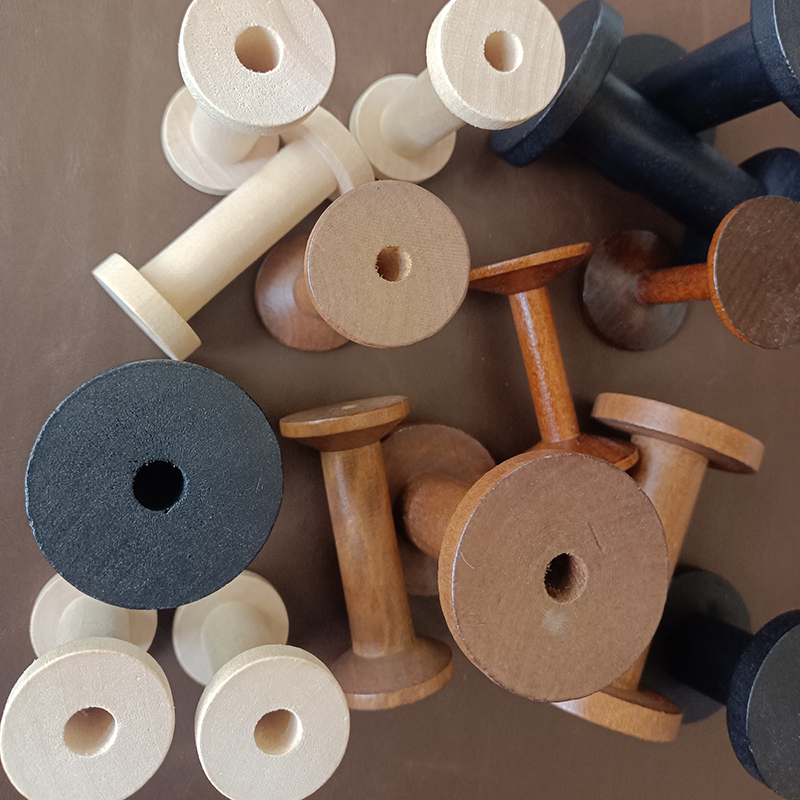 Bobines Vintage en bois nature - Organza Ribbon Spool avis et prix
