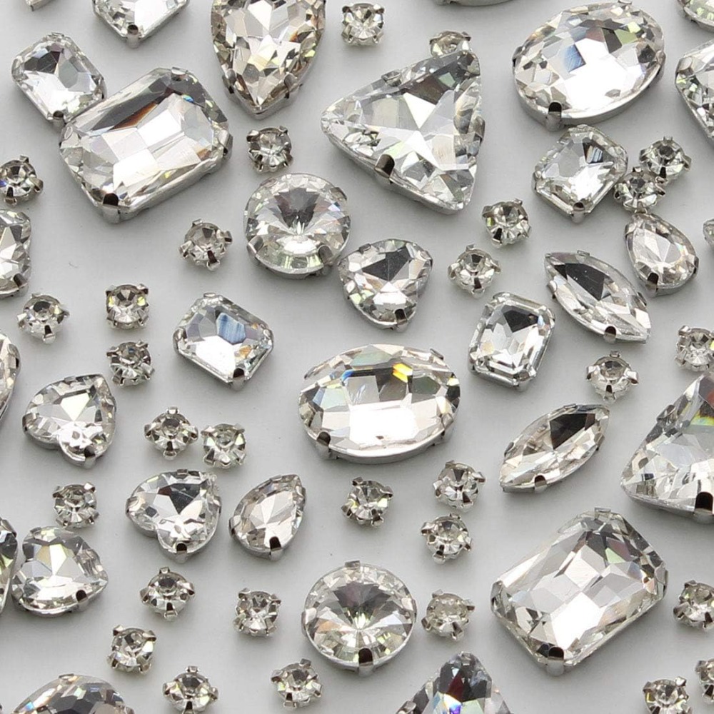100 strass en verre à coudre a - Sew On Rhinestone avis et prix