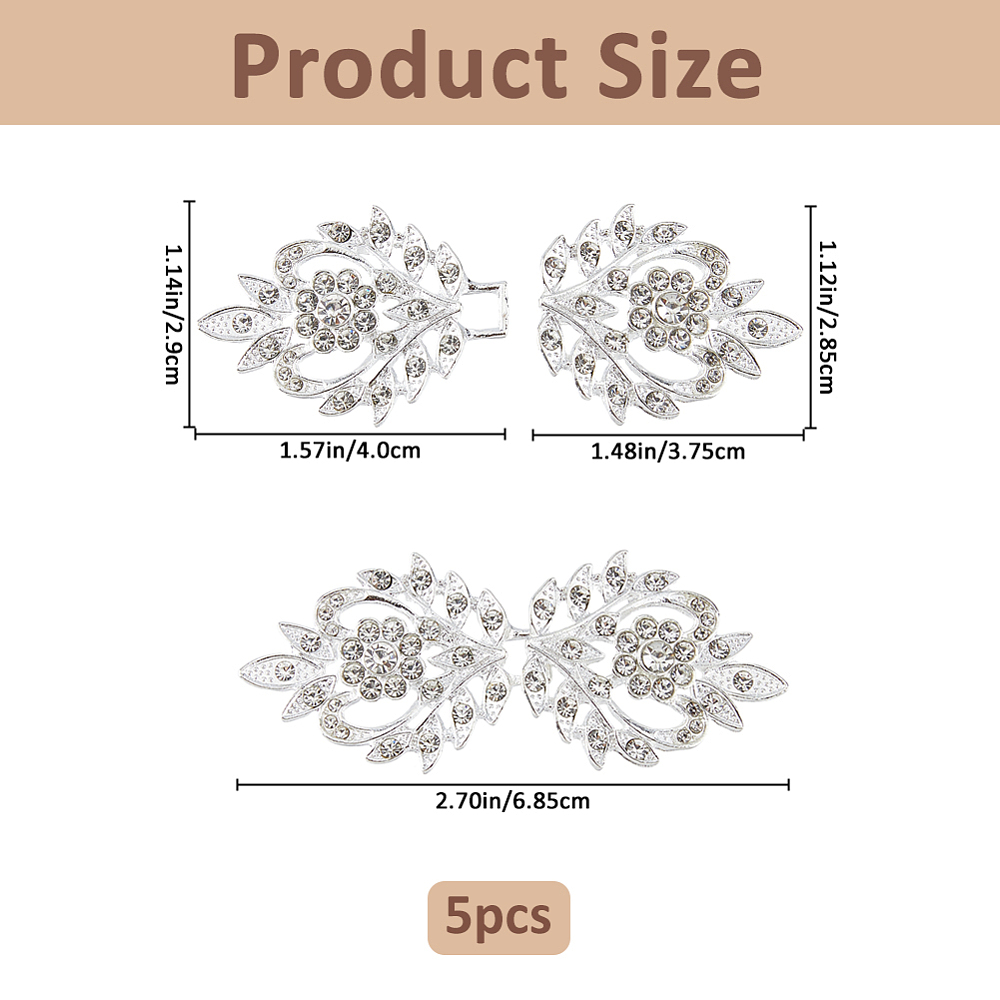 5 paires de fermoirs à strass  - Sew On Rhinestone avis et prix