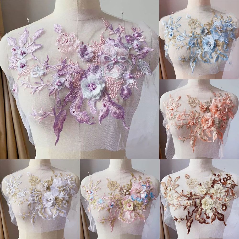 Tissu en dentelle perlée à fle - Embellishments For Scrapbooking avis et prix