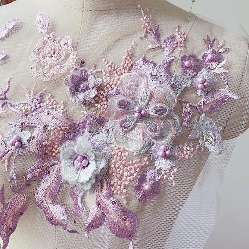 Tissu en dentelle perlée à fle - Embellishments For Scrapbooking avis et prix