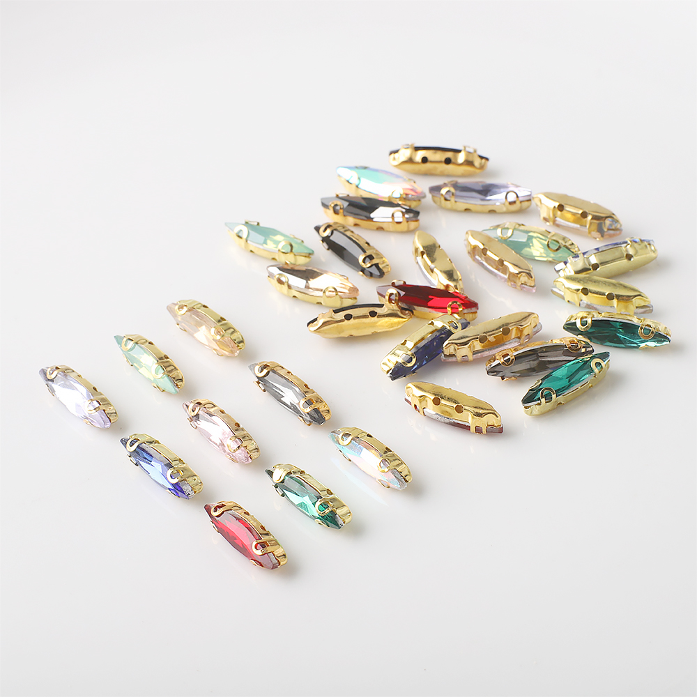 Pierre de verre en cristal d'o - Sew On Rhinestone avis et prix