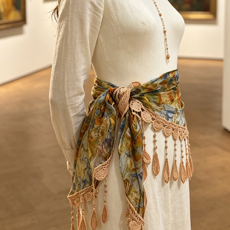 Ceinture de taille vintage en  - Tassel Fringe Trim avis et prix