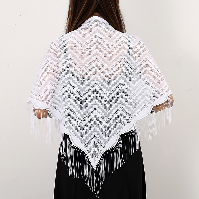 Écharpe triangulaire à glands  - Tassel Fringe Trim avis et prix