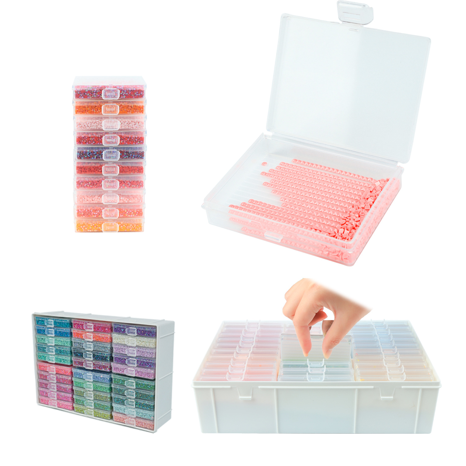 Ensemble de plateaux pour pein - Craft Embellishment Storage avis et prix