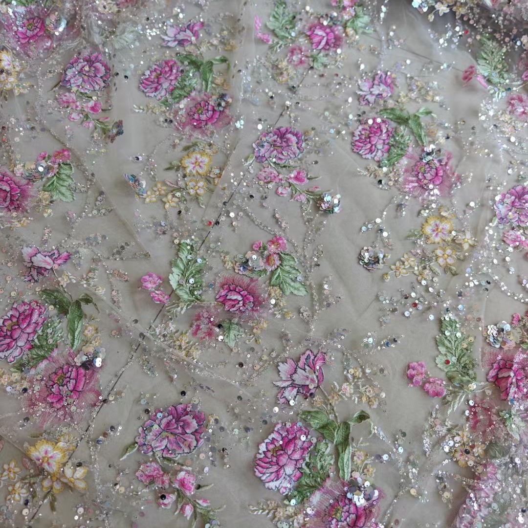 Tissu en dentelle perlée de lu - Embellish Knit avis et prix