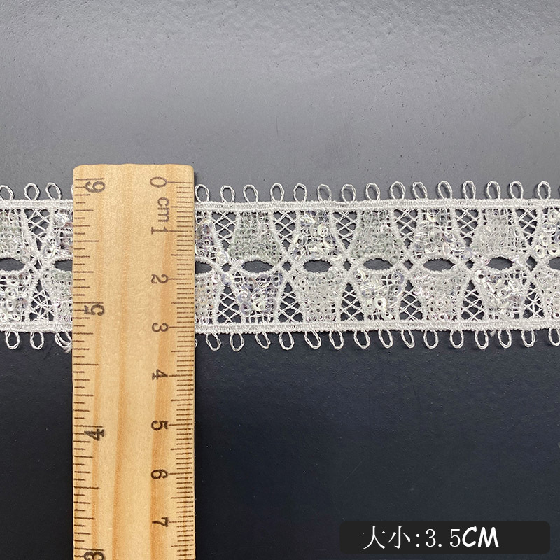 Ruban à paillettes en dentelle - Lace Ribbon Trim avis et prix