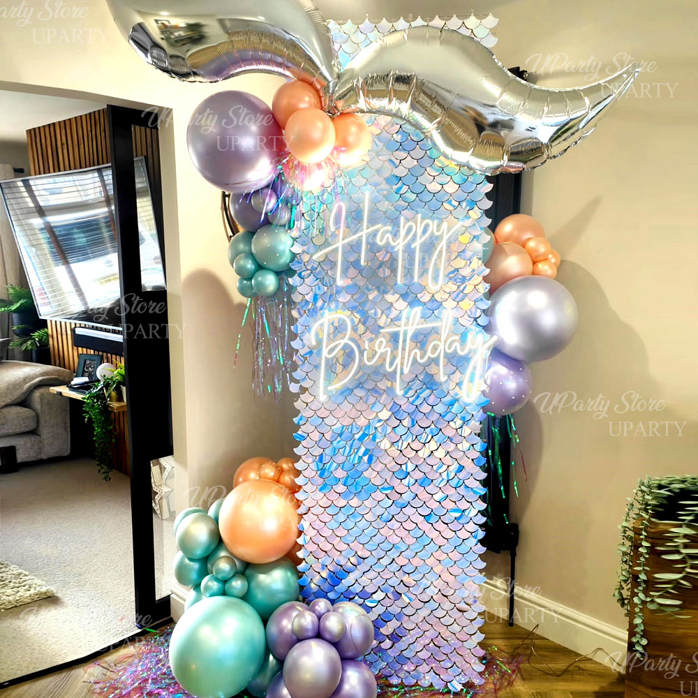 12 panneaux muraux en paillett - Sequin Fabric Panel avis et prix