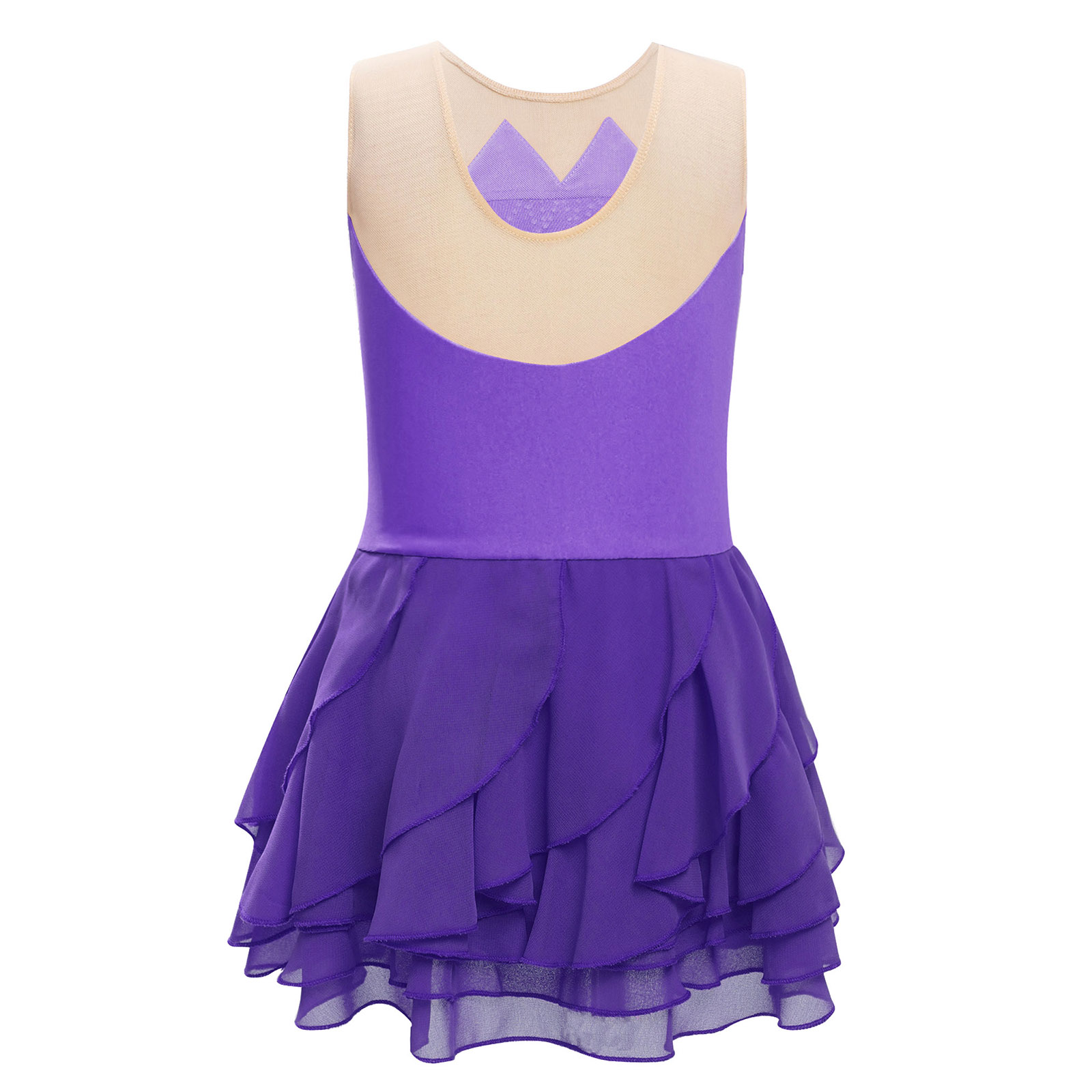 Robe de patinage artistique en - Rhinestone Banding Trim avis et prix