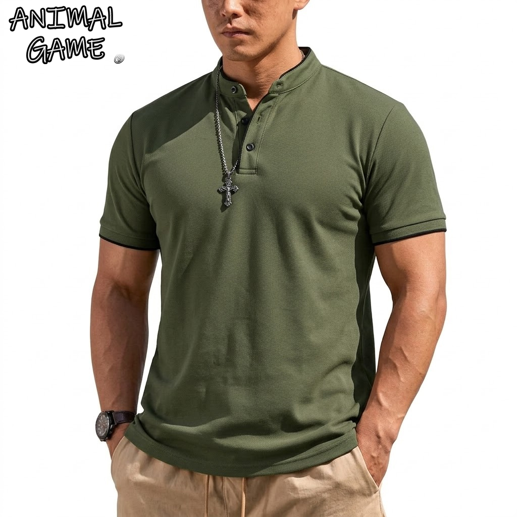 Chemise Henley à manches court - Embellish Knit avis et prix