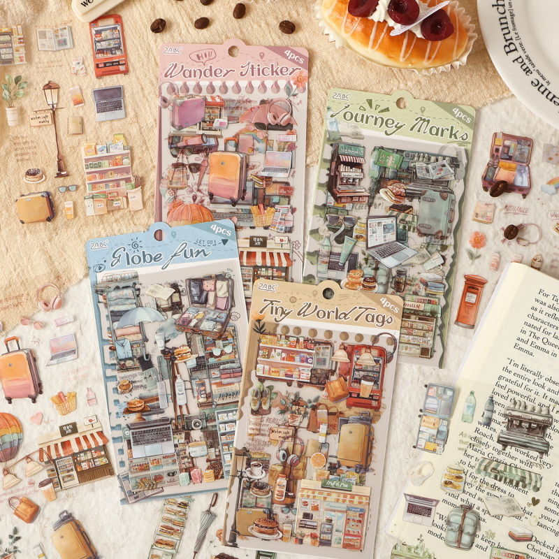 Lot de 4 autocollants vintage  - Embellishments For Scrapbooking avis et prix