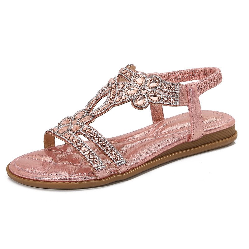 Sandales ajourées grande taill - Sew On Rhinestone avis et prix