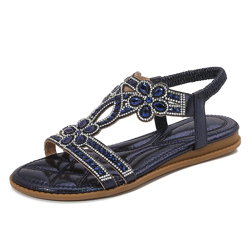 Sandales ajourées grande taill - Sew On Rhinestone avis et prix