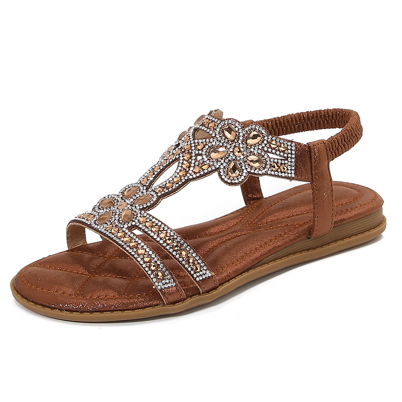 Sandales ajourées grande taill - Sew On Rhinestone avis et prix