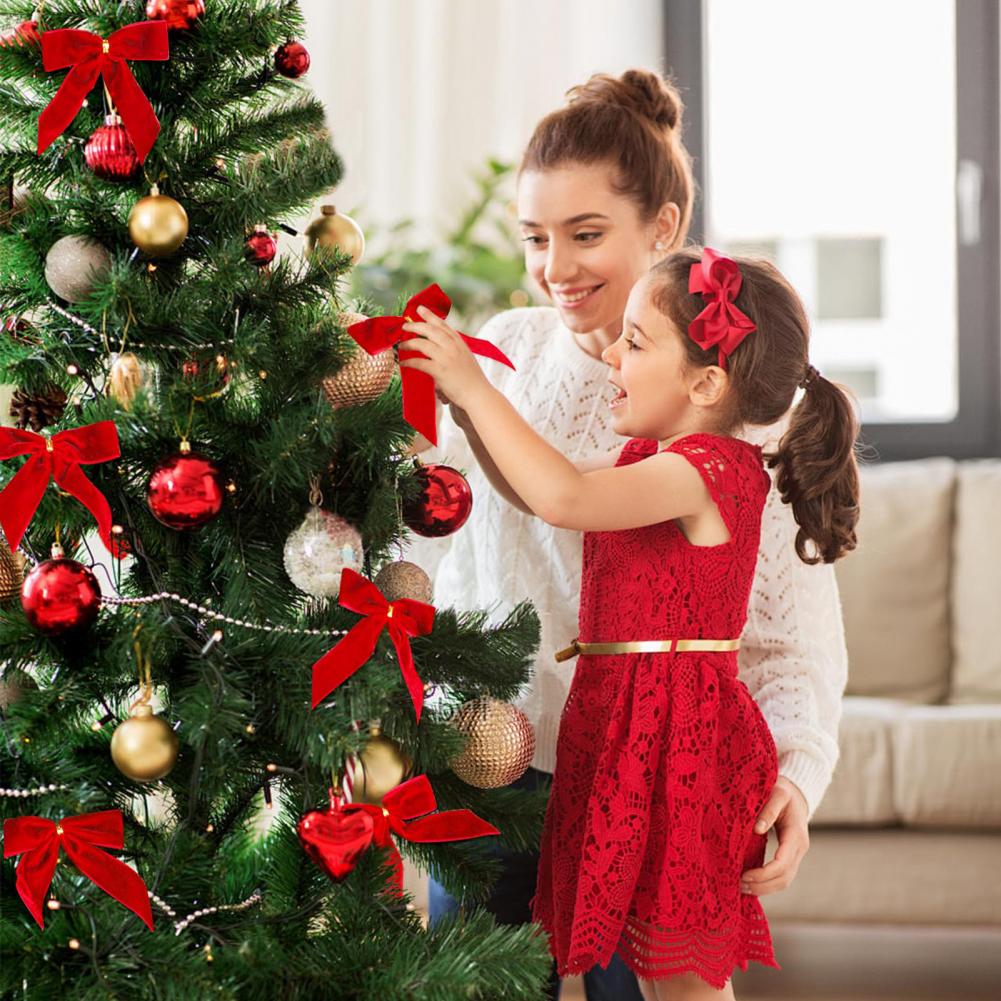 Nœuds de Noël en velours pour  - Christmas Craft Embellishment avis et prix