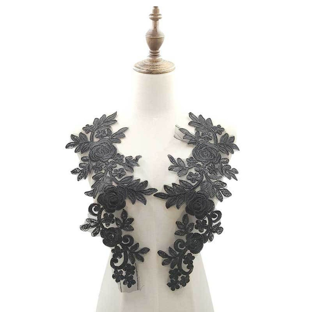 1 paire de patchs brodés en fi - Applique Patch Flower avis et prix