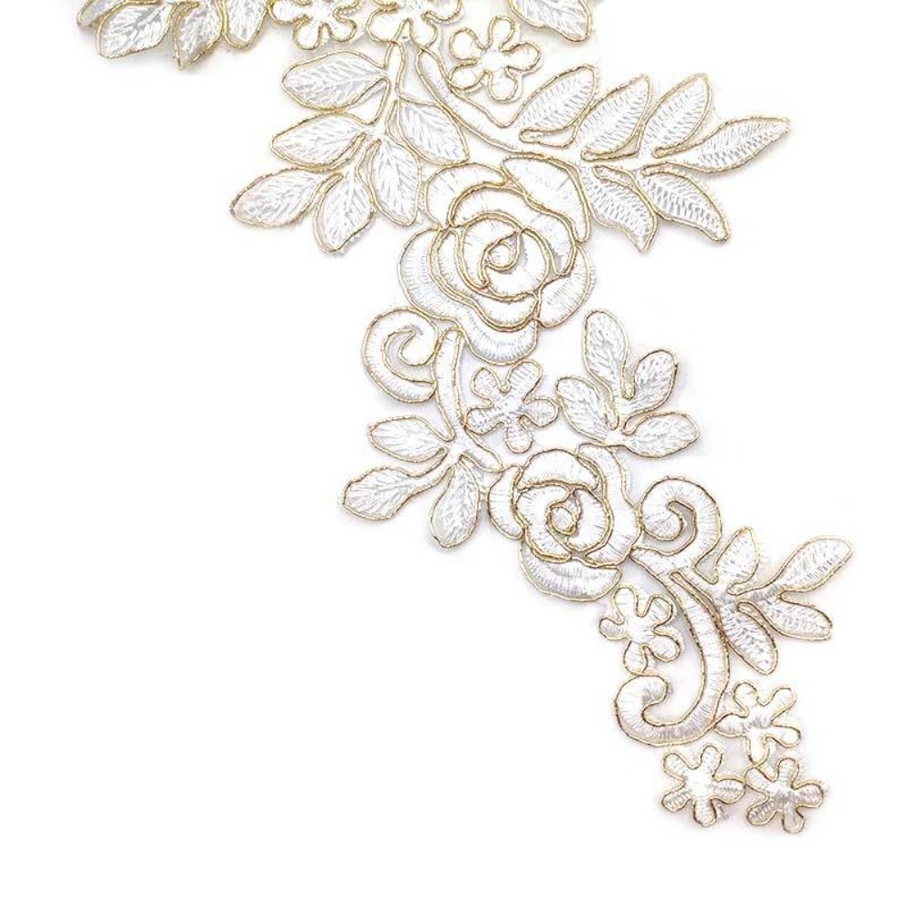 1 paire de patchs brodés en fi - Applique Patch Flower avis et prix