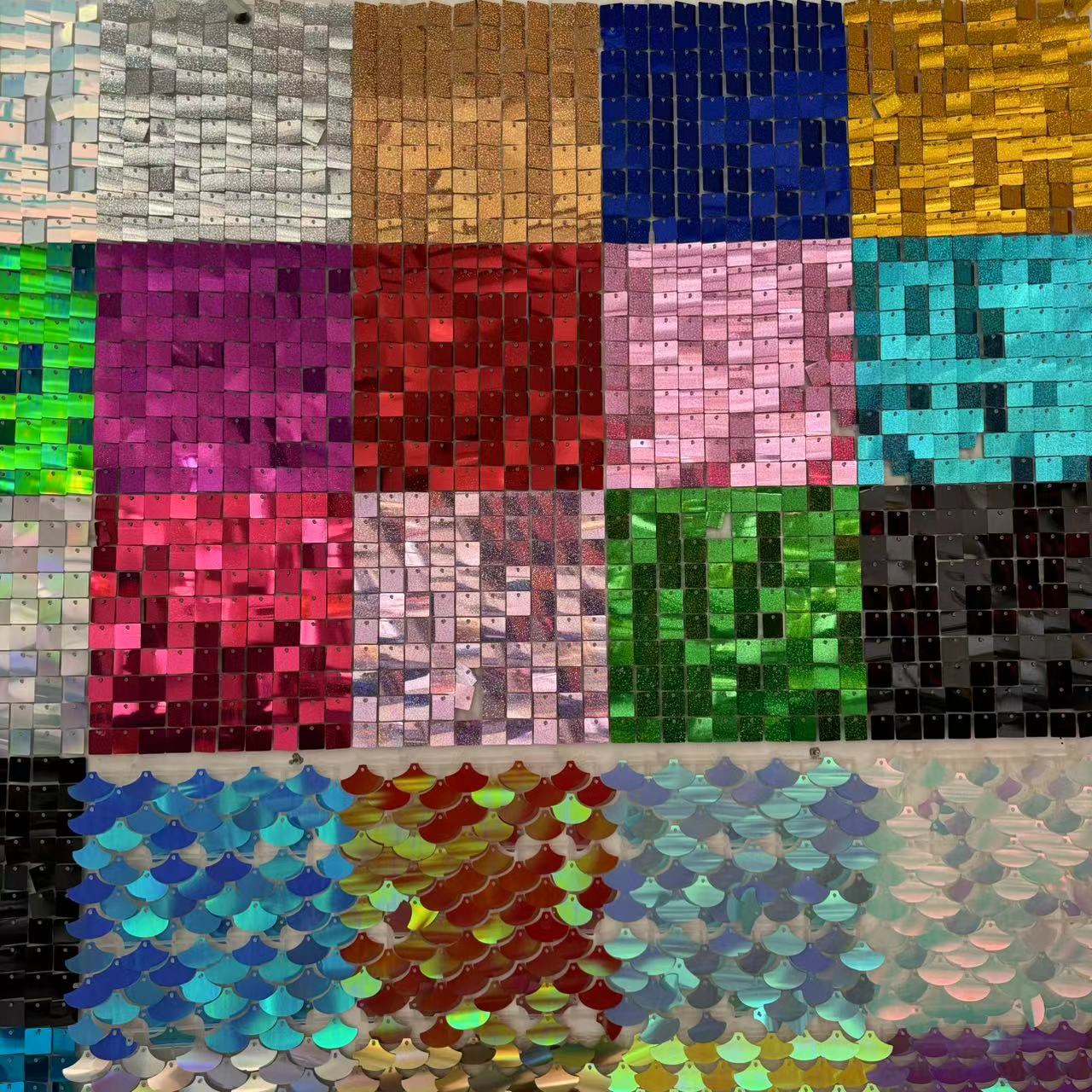Panneaux d'arrière-plan muraux - Sequin Fabric Panel avis et prix